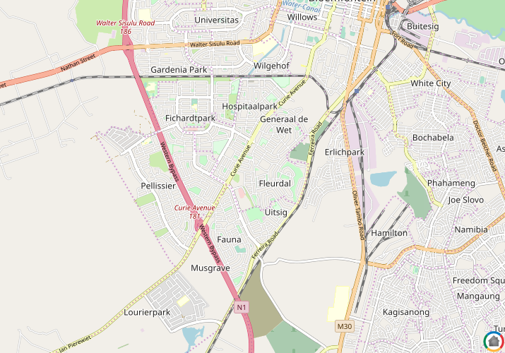 Map location of Fleurdal